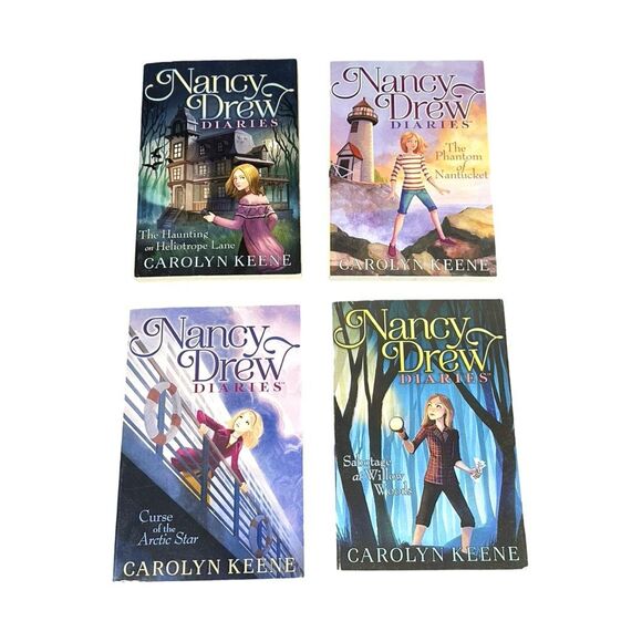 Nancy Drew by Carolyn Keene 4 Paperback Book Bundle - Picture 1 of 5